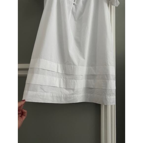Madewell NWOT White Cotton Mini Dress Medium - Picture 6 of 11